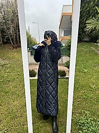 Kürklü Kapitone Kaban hafif hatalı