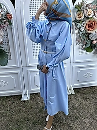 Pamuklu gömlek elbise