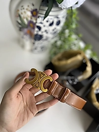 Celine deri kemer (taba)