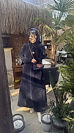 Lacivert Angora kaban