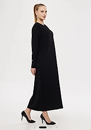 Siyah Merserize Elbise